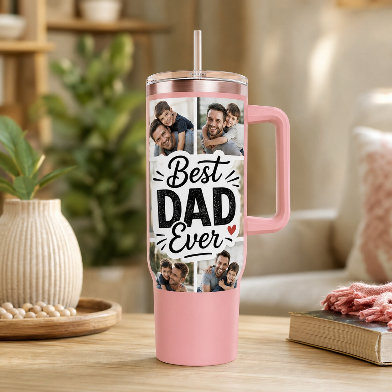 Custom Best Dad Ever 40oz Tumbler, Personalized Dad Tumbler, Father’s Day Gift TOM99