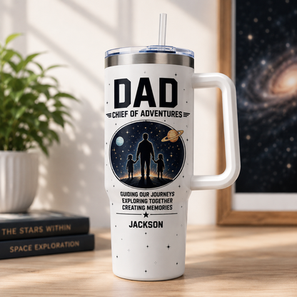Custom Dad 40oz Tumbler, Personalized Dad Tumbler, Father’s Day Gift TOM99