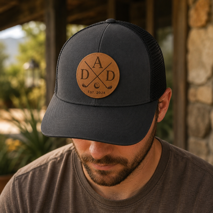 Personalized Dad Golf Trucker Hat | Custom Dad Photo Hat | Father's Day Gift | Gift For Dad | Dad Gifts TOM99