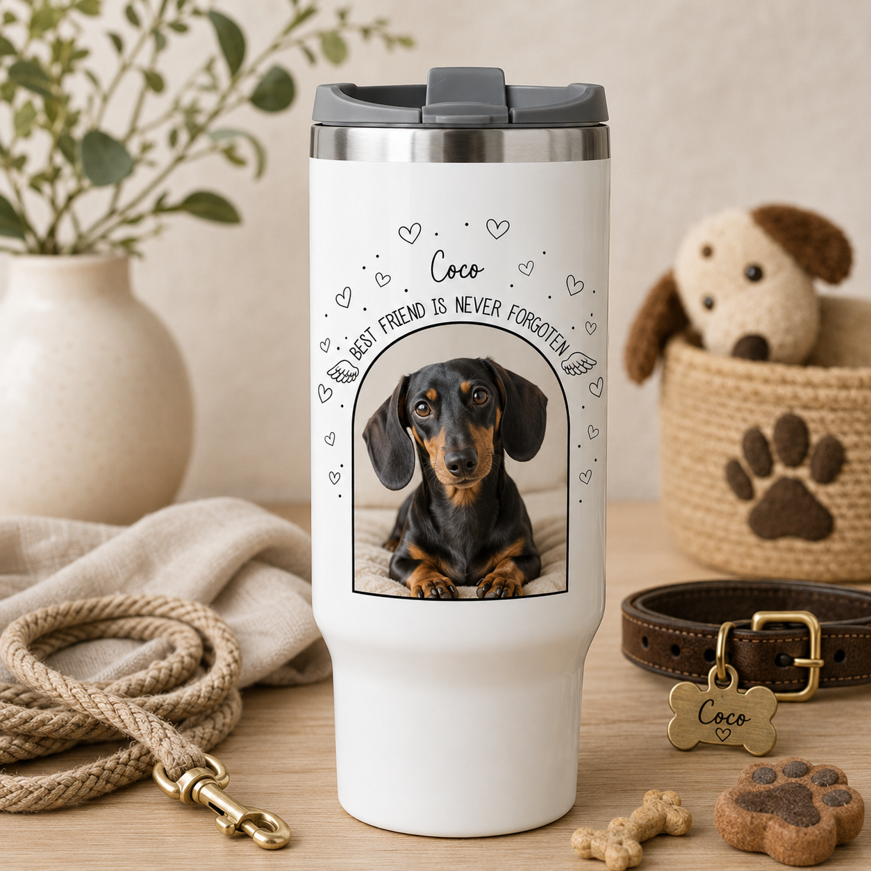 Custom Photo Dog Best Friend 30oz Tumbler | Gift For Dog Lovers | Pet Lover Gifts TOM99