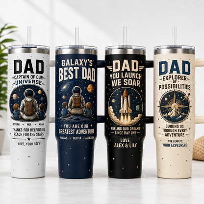 Custom Dad 40oz Tumbler, Personalized Dad Tumbler, Father’s Day Gift TOM99
