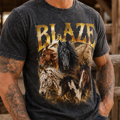 Custom Photo Horse Wash T-Shirt | Personalized Horse Lover Shirt | Gift For Horse Lovers TOM99