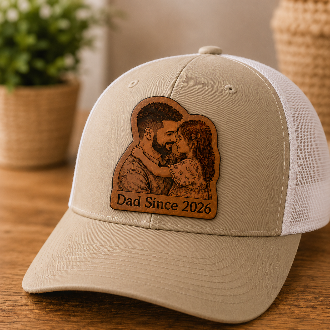 Personalized Dad Since Gift Trucker Hat | Custom Dad Photo Hat | Father's Day Gift | Gift For Dad | Dad Gifts TOM99