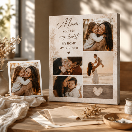 Custom Photo  Canvas Wall Art - Custom Gift For Mom TOM99