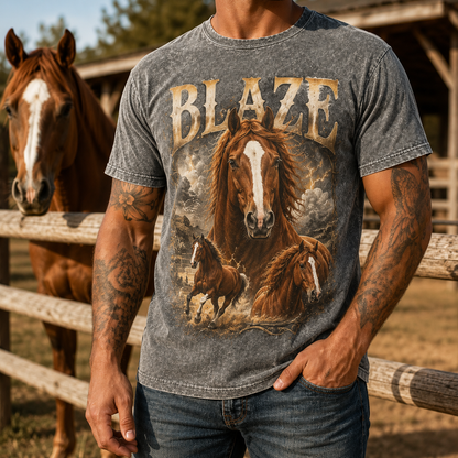 Custom Photo Horse Wash T-Shirt | Personalized Horse Lover Shirt | Gift For Horse Lovers TOM99