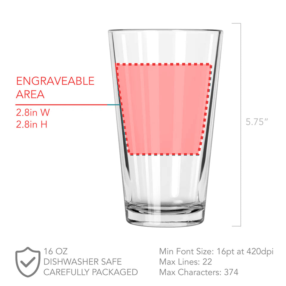 Personalised Groomsman Pint Glass | Gift for Best Man | Groomsman Gift | Best Man Beer Glass