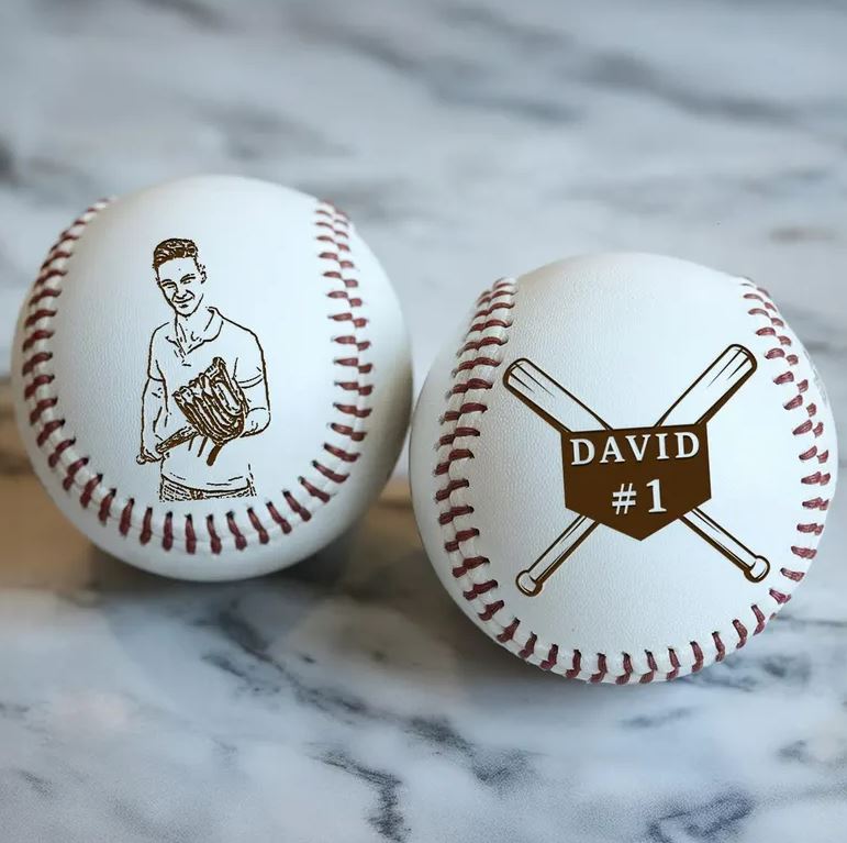 Custom Photo Baseball Gift | Personalized Gift For Friend | Best Gift For Baseball Lover