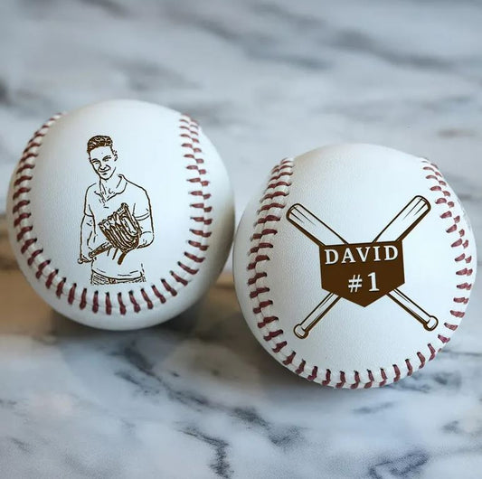 Custom Photo Baseball Gift | Personalized Gift For Friend | Best Gift For Baseball Lover
