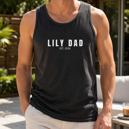 Custom Girl Dad Tank Top, Personalized Dad Gifts | Gift For Dad, Grandpa TOM99
