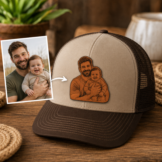 Personalized Dad Gift Trucker Hat | Custom Dad Photo Hat | Father's Day Gift | Gift For Dad | Dad Gifts TOM99