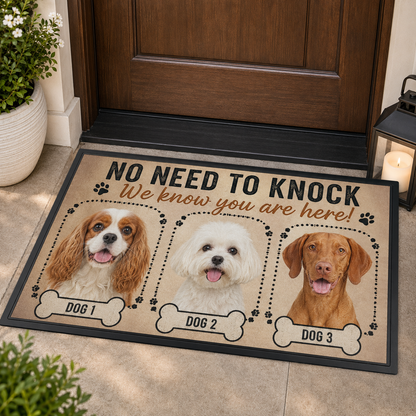 Custom Photo Dog Doormat | Photo Pet Doormat | Gift For Dog Lovers