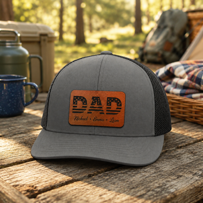 Personalized US Dad Trucker Hat | Custom Dad Photo Hat | Father's Day Gift | Gift For Dad | Dad Gifts TOM99