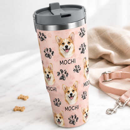 Custom Photo My Dog 30oz Tumbler | Gift For Dog Lovers | Pet Lover Gifts TOM99
