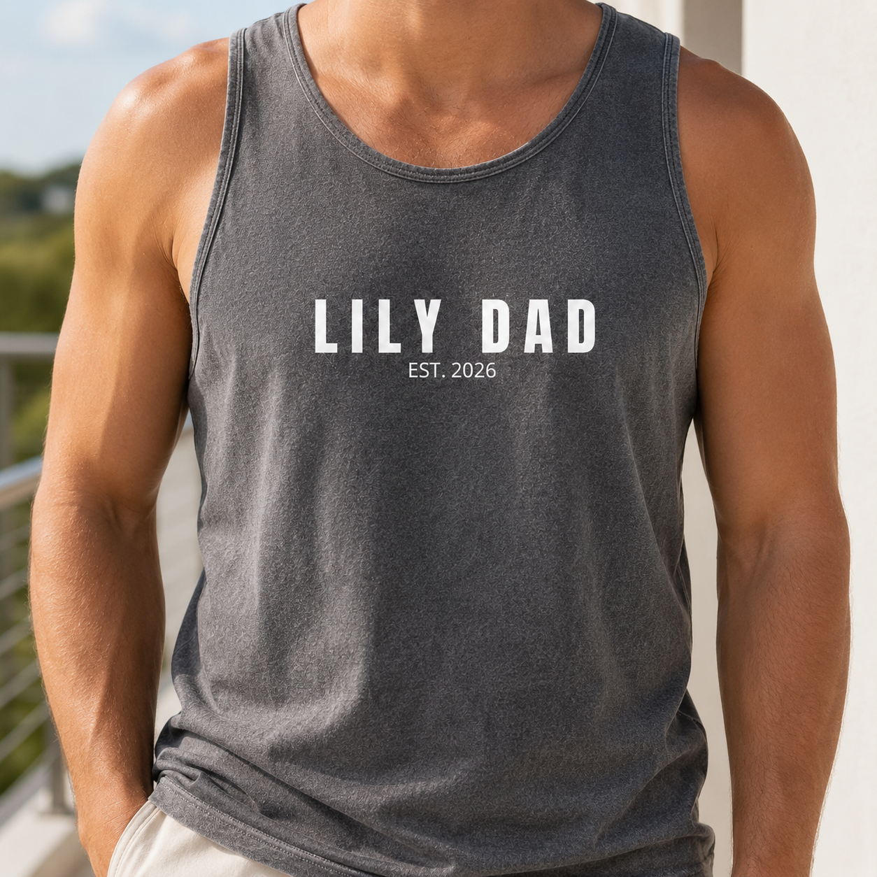 Custom Girl Dad Tank Top, Personalized Dad Gifts | Gift For Dad, Grandpa TOM99