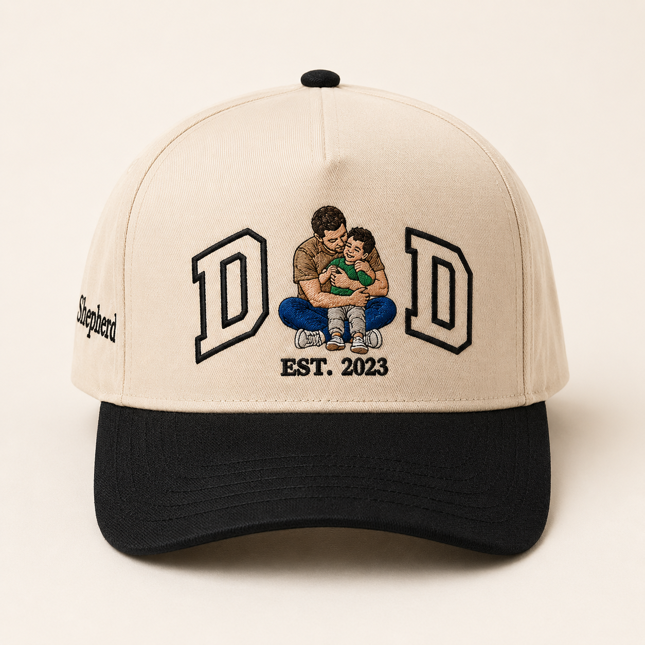 Custom Photo Dad Embroidered Hat, Personalized Cap, Custom Portrait Dad Hat, Father’s Day Gift TOM99