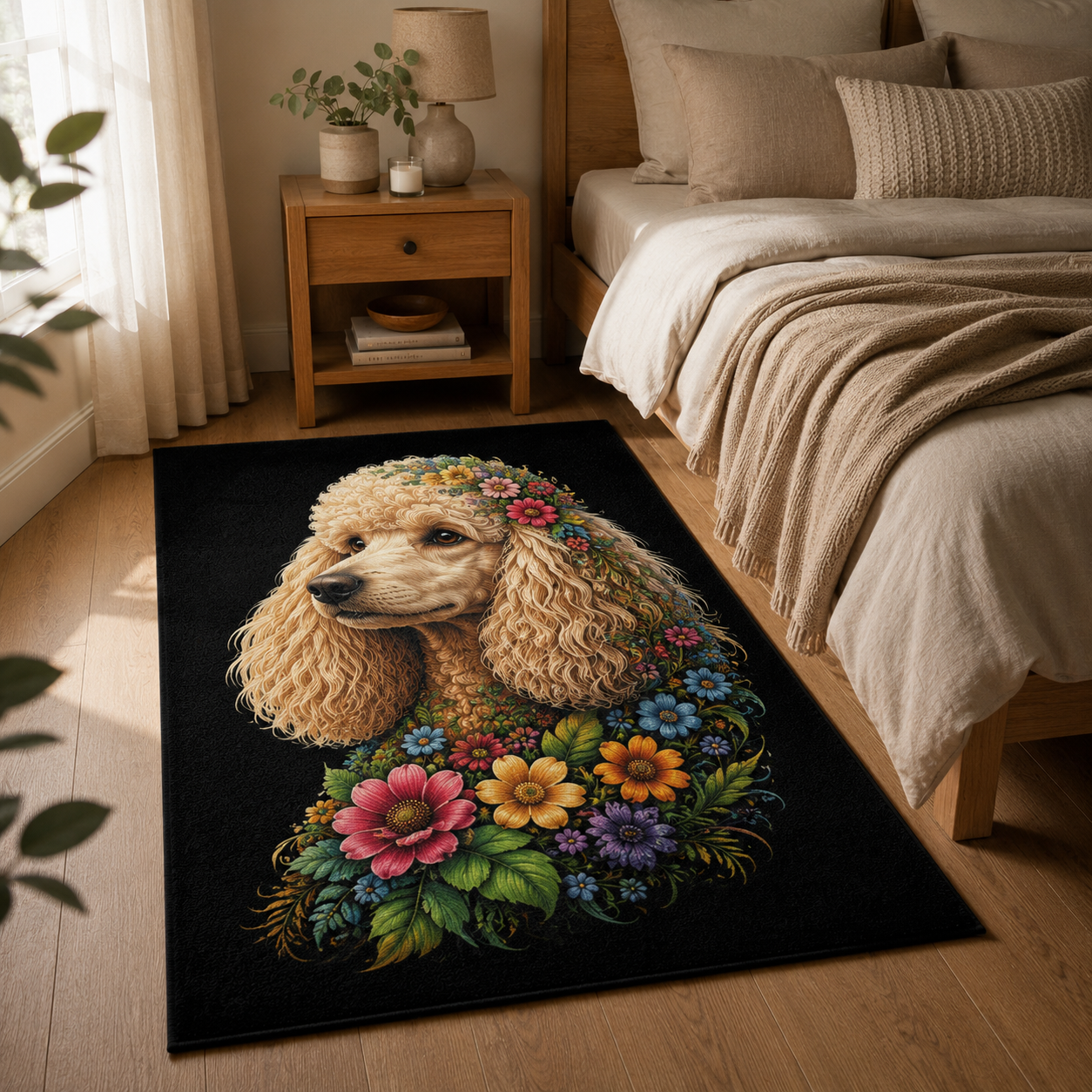 Custom Photo Dog Area Rug | Gift For Dog Lovers