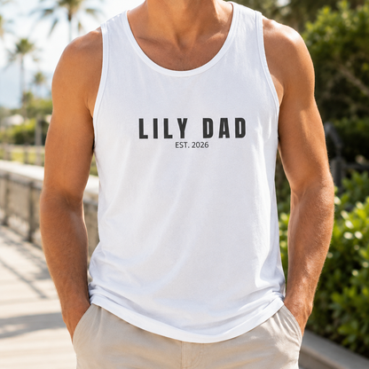 Custom Girl Dad Tank Top, Personalized Dad Gifts | Gift For Dad, Grandpa TOM99