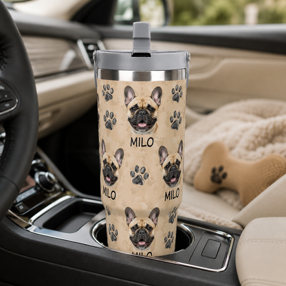Custom Photo My Dog 30oz Tumbler | Gift For Dog Lovers | Pet Lover Gifts TOM99