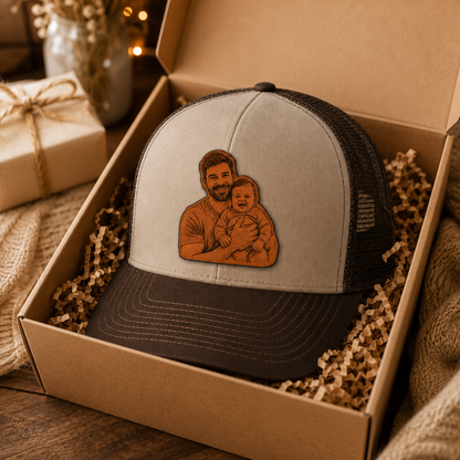 Personalized Dad Gift Trucker Hat | Custom Dad Photo Hat | Father's Day Gift | Gift For Dad | Dad Gifts TOM99