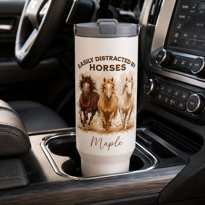 Custom Photo My Horse 30oz Tumbler | Gift For Horse Lovers | Pet Lover Gifts