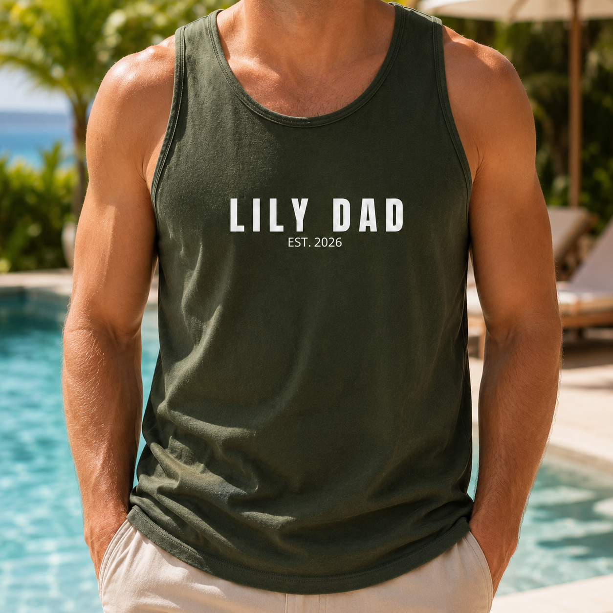 Custom Girl Dad Tank Top, Personalized Dad Gifts | Gift For Dad, Grandpa TOM99
