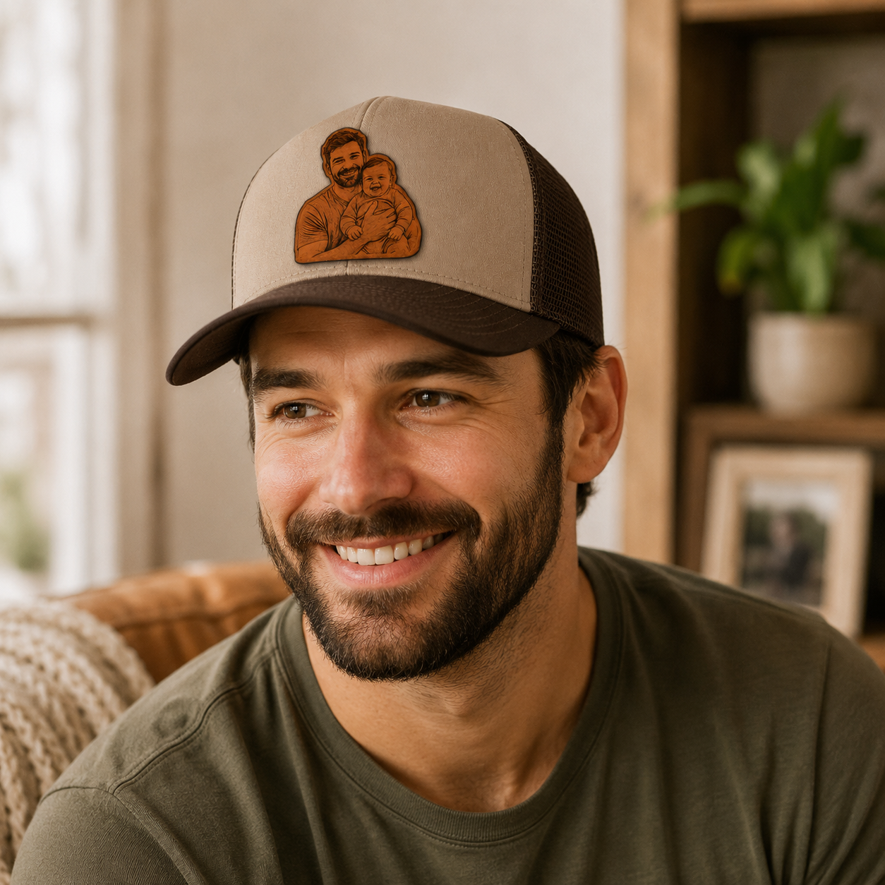 Personalized Dad Gift Trucker Hat | Custom Dad Photo Hat | Father's Day Gift | Gift For Dad | Dad Gifts TOM99