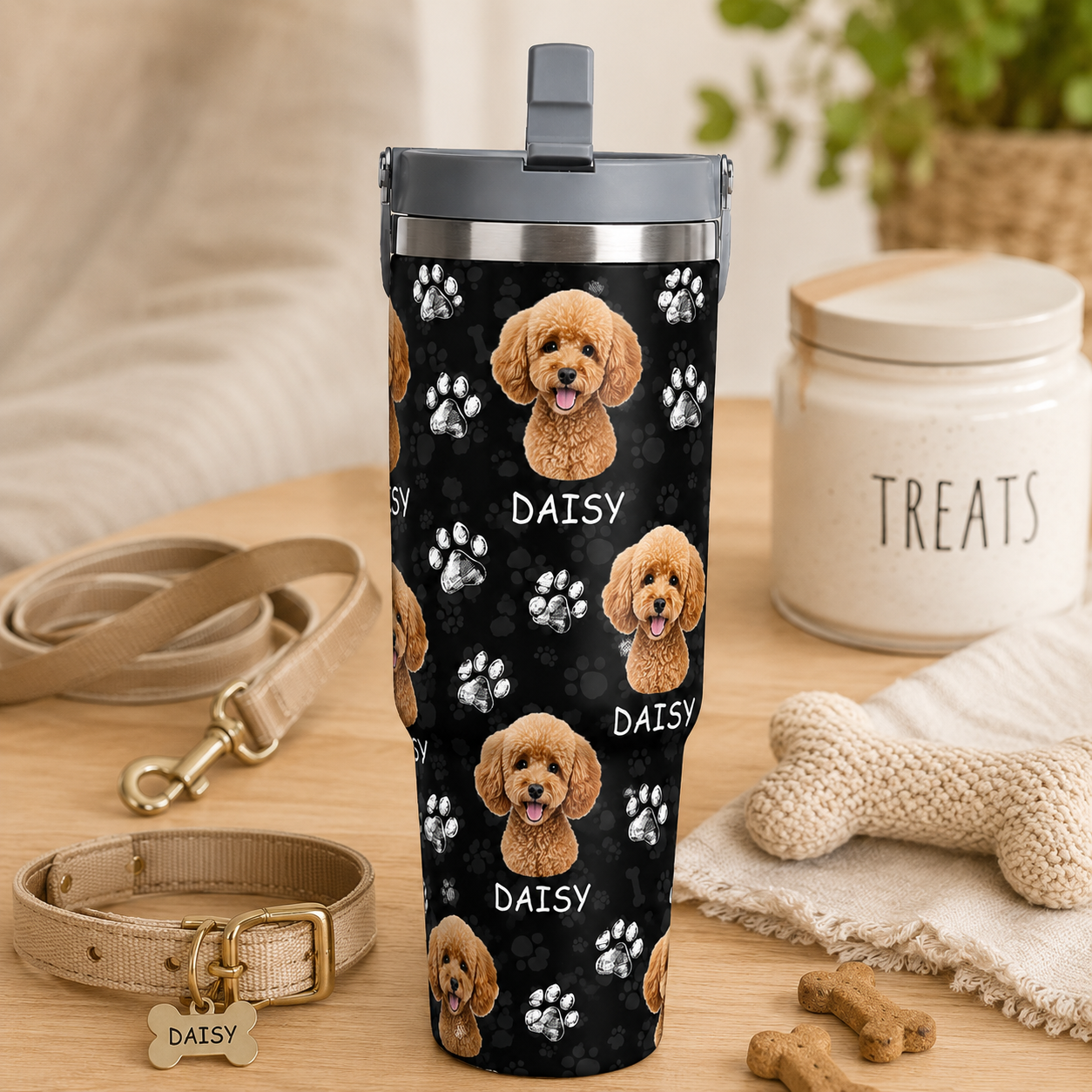 Custom Photo My Dog 30oz Tumbler | Gift For Dog Lovers | Pet Lover Gifts TOM99