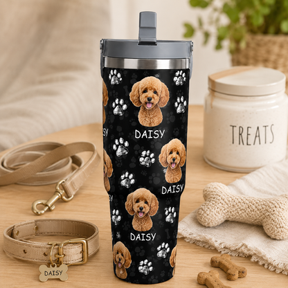 Custom Photo My Dog 30oz Tumbler | Gift For Dog Lovers | Pet Lover Gifts TOM99