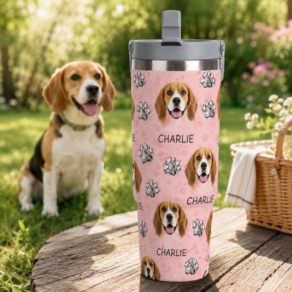 Custom Photo My Dog 30oz Tumbler | Gift For Dog Lovers | Pet Lover Gifts TOM99