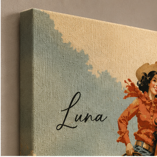 Custom Photo Ride Horse Wall Art Canvas | Personalized Horse Photo Canvas | Gift For Horse Lovers TOM99