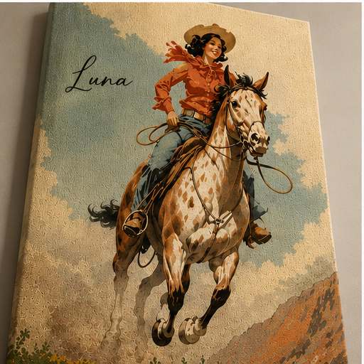 Custom Photo Ride Horse Wall Art Canvas | Personalized Horse Photo Canvas | Gift For Horse Lovers TOM99
