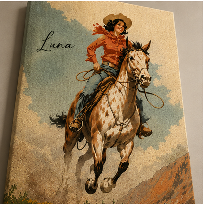 Custom Photo Ride Horse Wall Art Canvas | Personalized Horse Photo Canvas | Gift For Horse Lovers TOM99