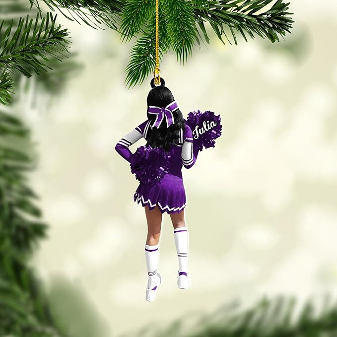 Custom Cheerleaders Christmas Ornament