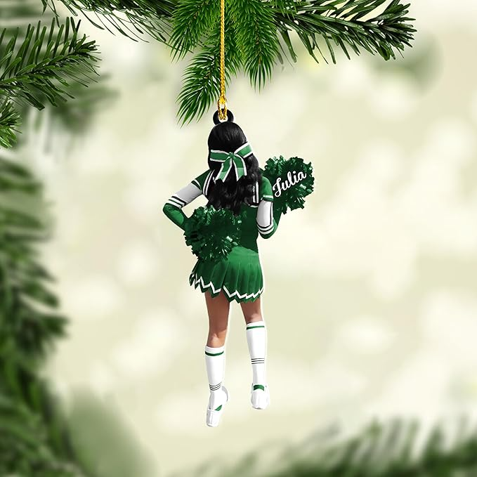 Custom Cheerleaders Christmas Ornament