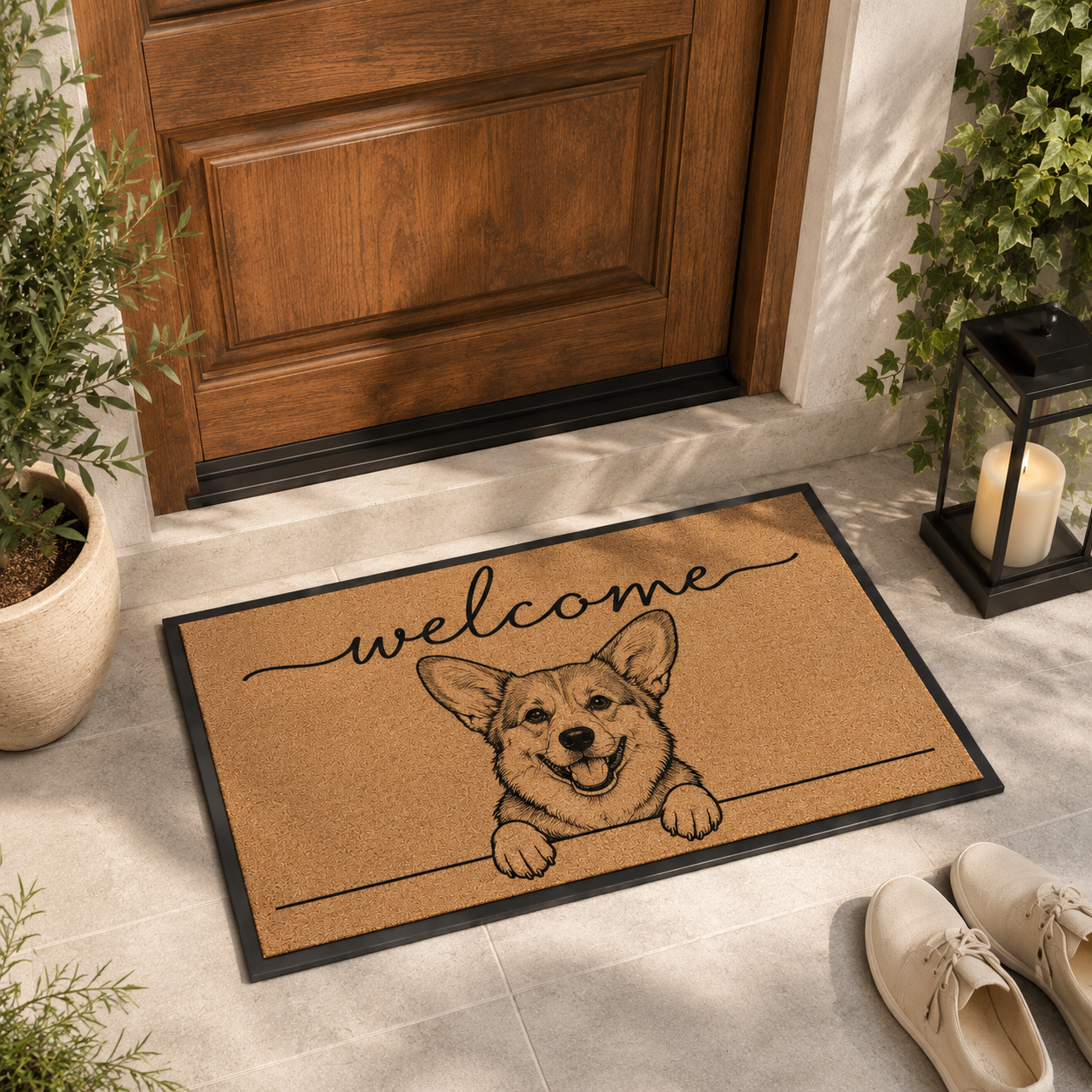 Custom Photo Dog Doormat | Photo Pet Doormat | Gift For Dog Lovers