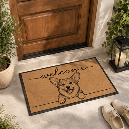 Custom Photo Dog Doormat | Photo Pet Doormat | Gift For Dog Lovers