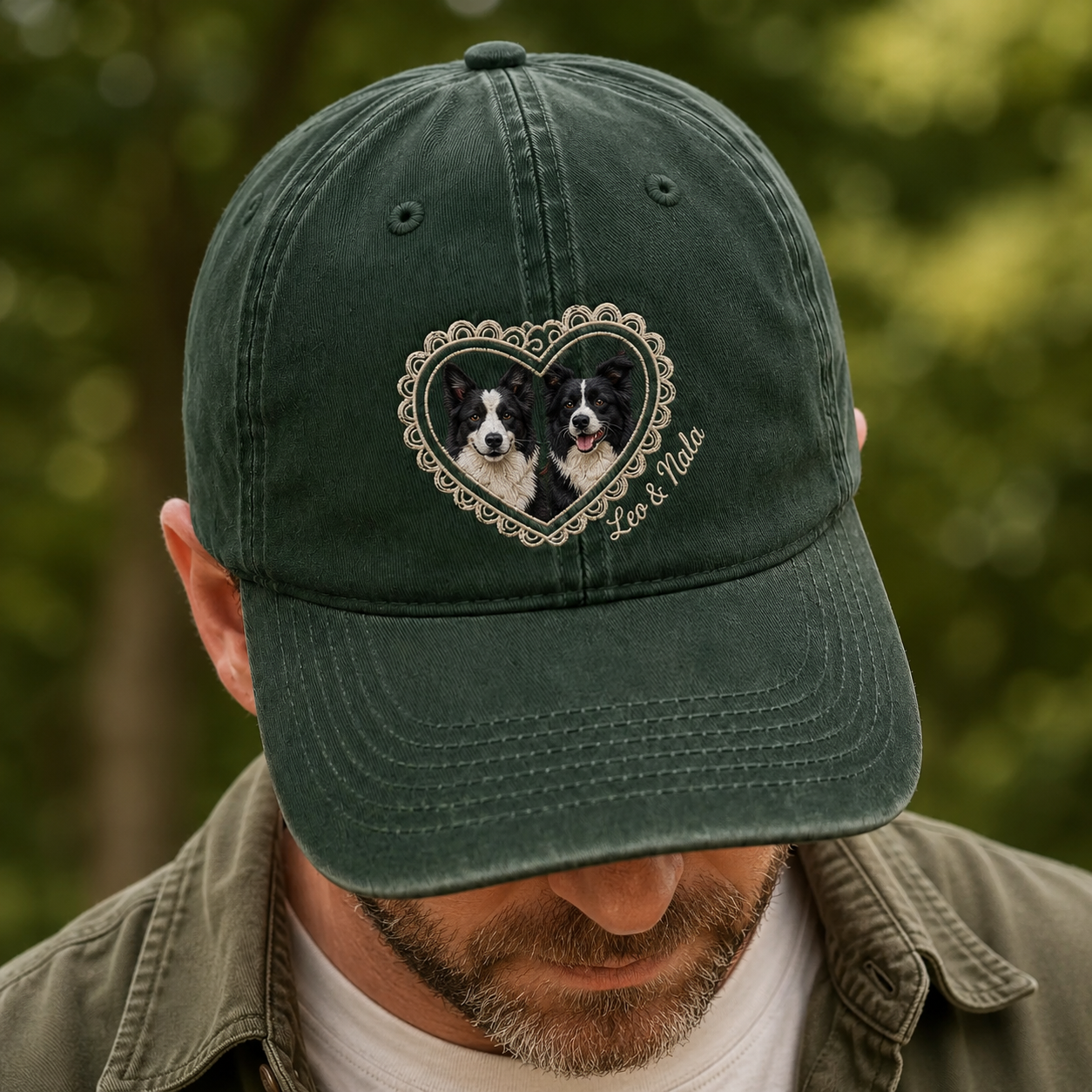 Custom Pet Photo Embroidered Hat, Personalized Dog Face Baseball Cap, Dog Mom Gift THUC99