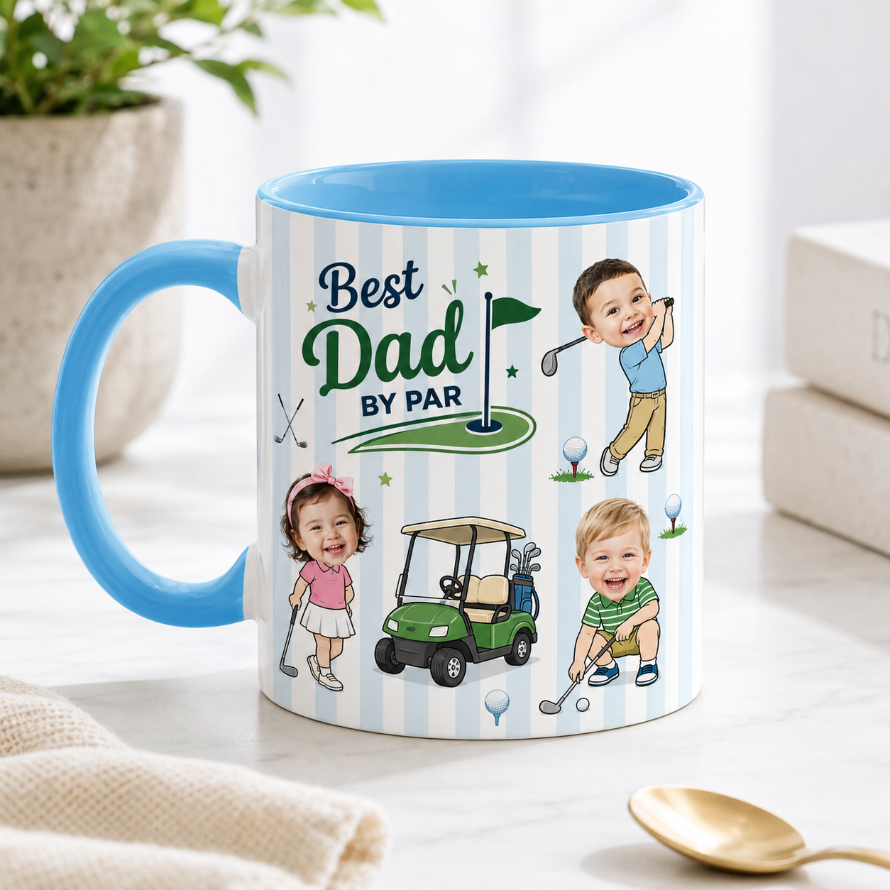 Custom Photo Dad Mug, Personalized Mug Mug For Husband Dad Grandfather TOM99