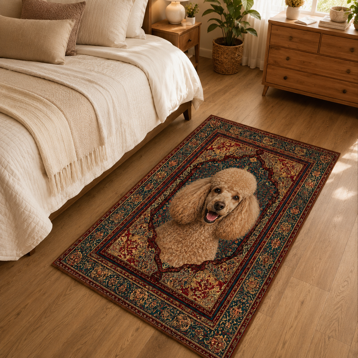 Custom Photo Dog Area Rug | Gift For Dog Lovers