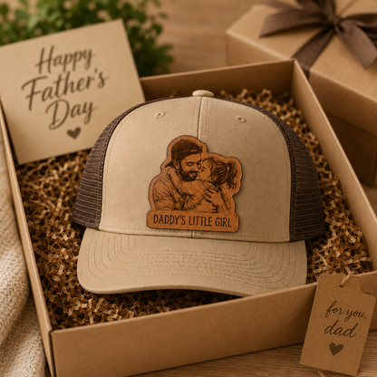 Personalized Girl Dad Trucker Hat | Custom Dad Photo Hat | Father's Day Gift | Gift For Dad | Dad Gifts TOM99