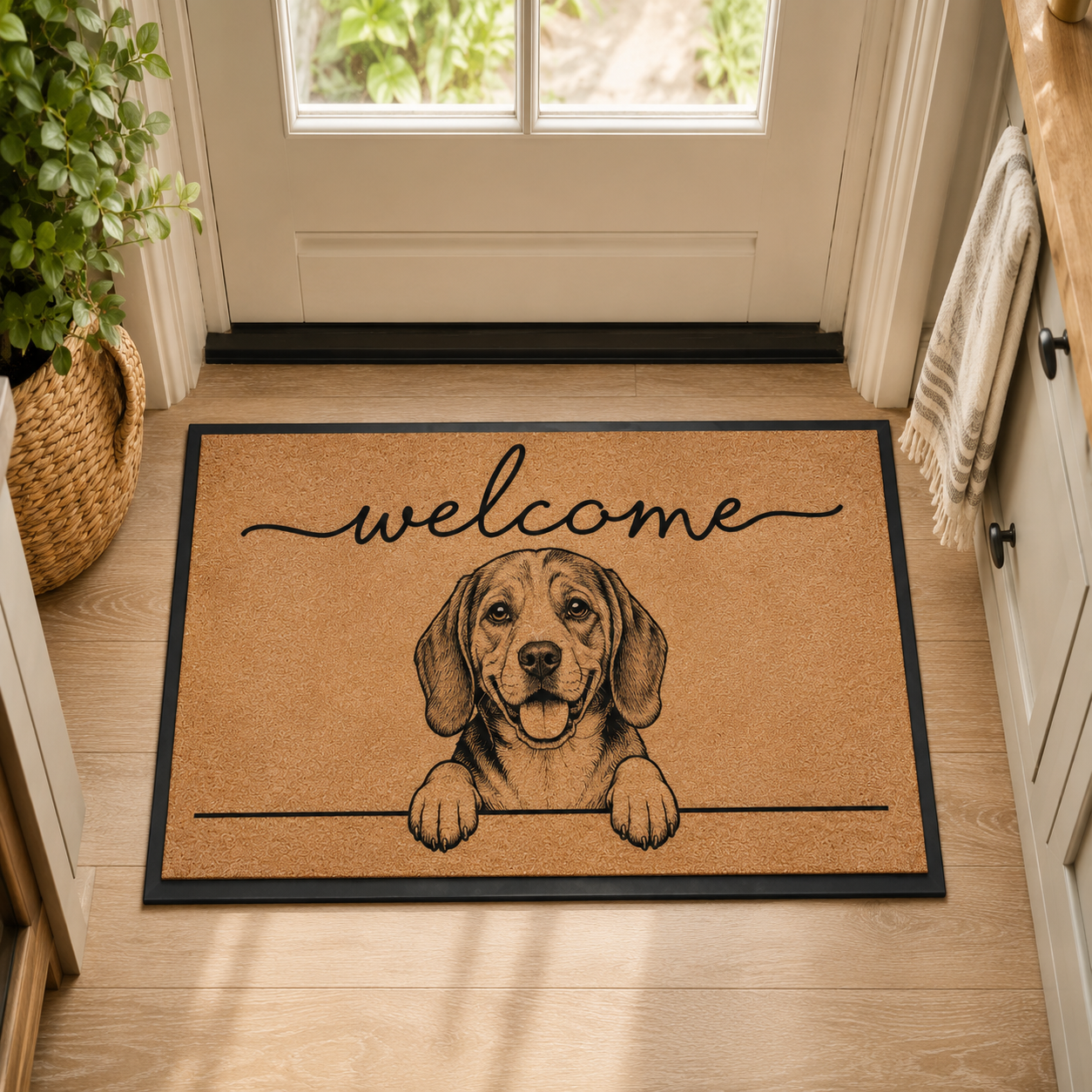 Custom Photo Dog Doormat | Photo Pet Doormat | Gift For Dog Lovers