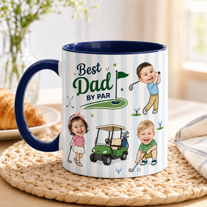 Custom Photo Dad Mug, Personalized Mug Mug For Husband Dad Grandfather TOM99