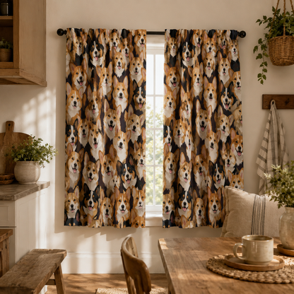 Custom Photo Dog Face Window Curtain | Gift For Dog Lovers