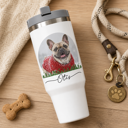 Custom Photo Dog 30oz Tumbler | Gift For Dog Lovers | Pet Lover Gifts TOM99