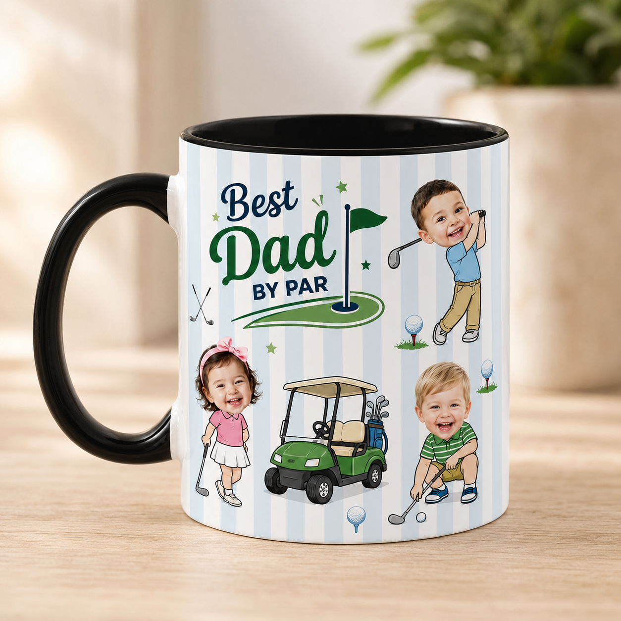 Custom Photo Dad Mug, Personalized Mug Mug For Husband Dad Grandfather TOM99
