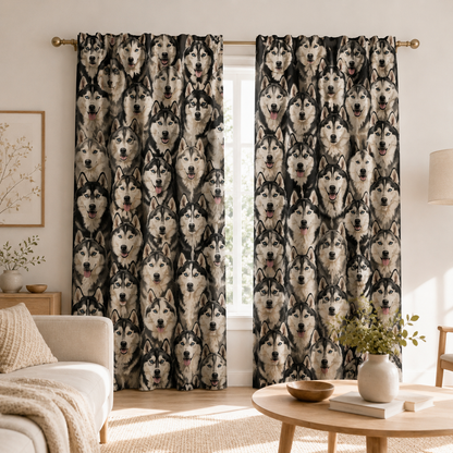 Custom Photo Dog Face Window Curtain | Gift For Dog Lovers