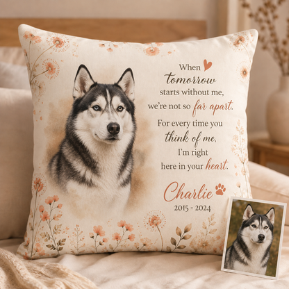 Custom Photo Dog Pillow | Gift For Dog Lovers | Personalized Dog Decor TOM99
