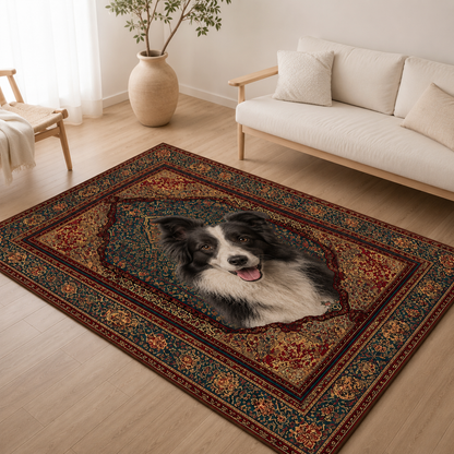 Custom Photo Dog Area Rug | Gift For Dog Lovers