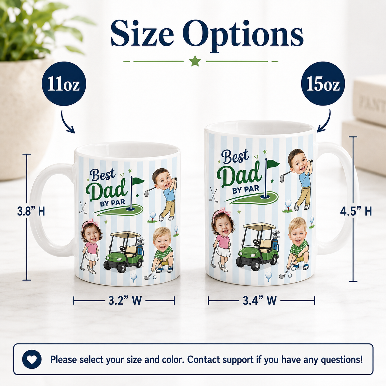 Custom Photo Dad Mug, Personalized Mug Mug For Husband Dad Grandfather TOM99