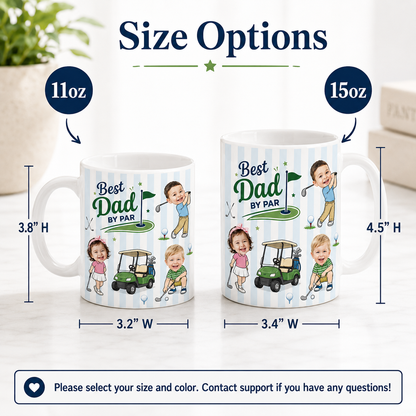 Custom Photo Dad Mug, Personalized Mug Mug For Husband Dad Grandfather TOM99